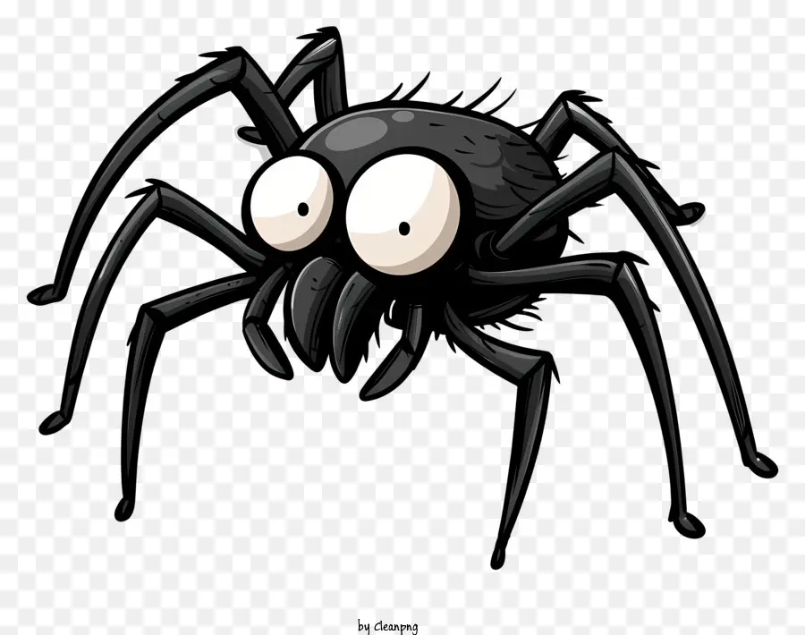 Dessin Animé Spider，Araignée Noire PNG