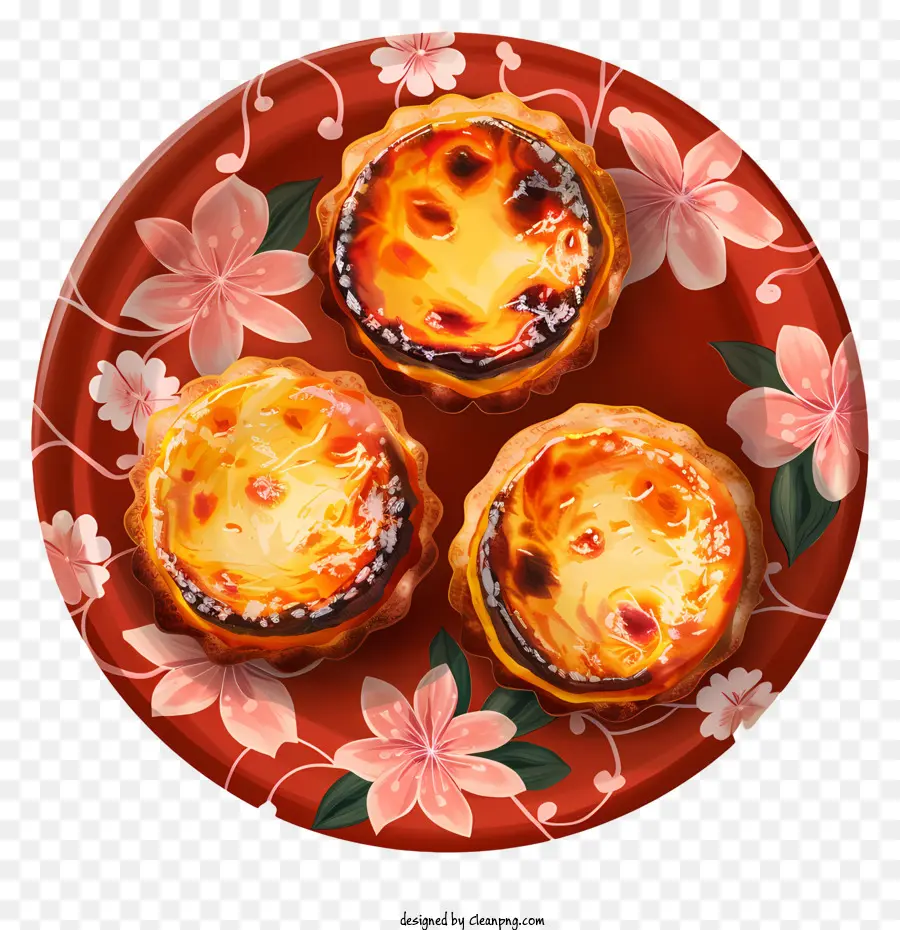 Tarte à La Crème，Pâtisseries Miniatures PNG