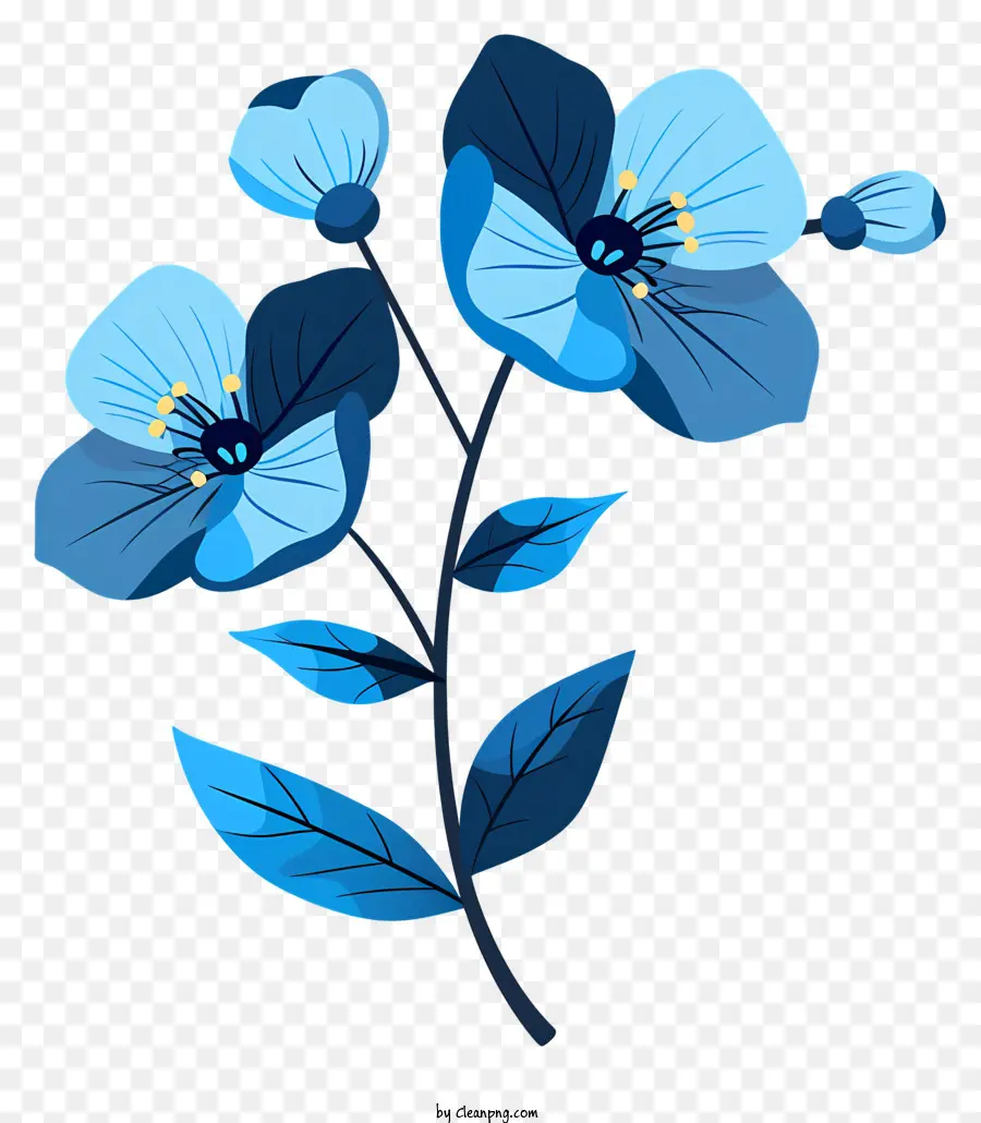 Fleurs Bleues，Bouquet PNG