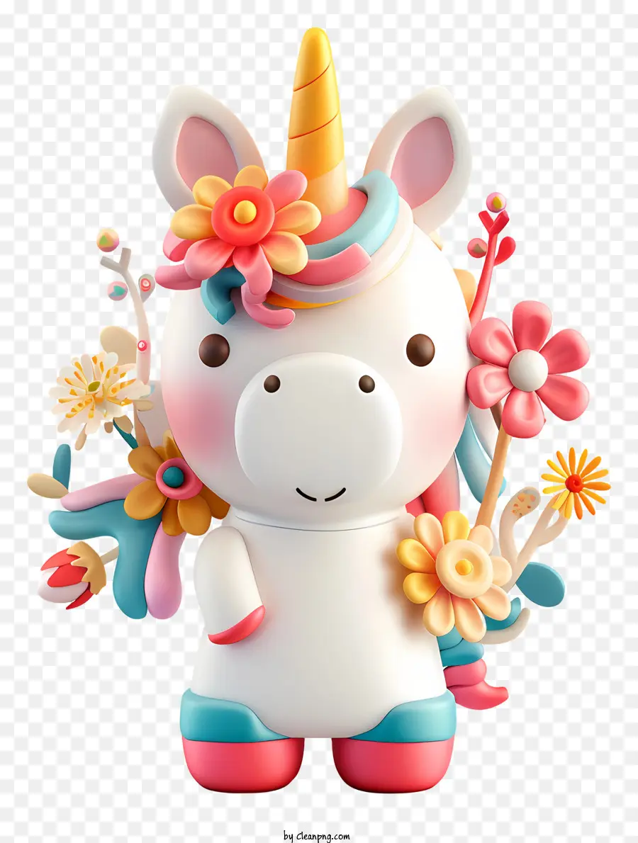 Licorne Mignonne 3d，Licorne PNG