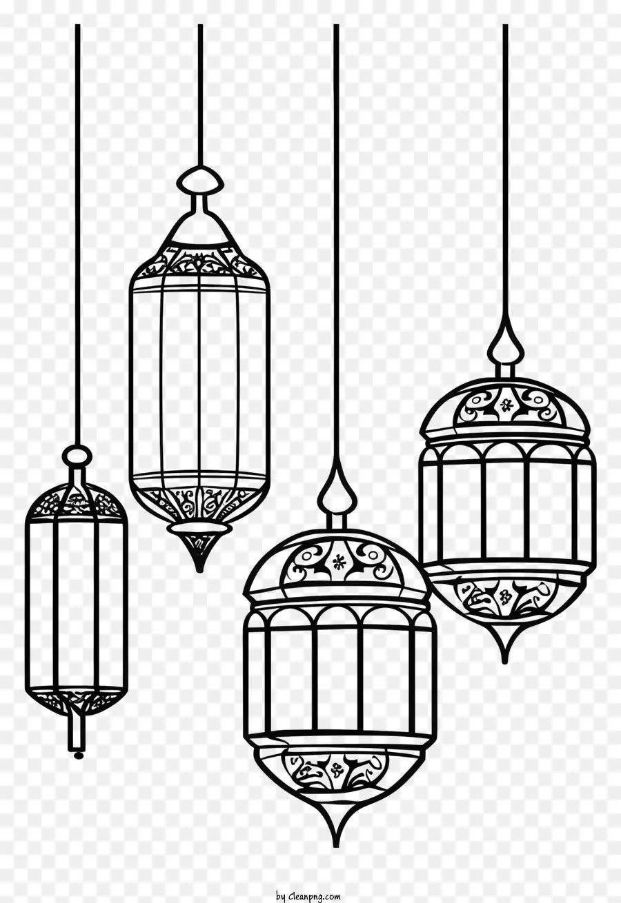 Islamique De La Lampe，Des Lanternes Suspendues PNG
