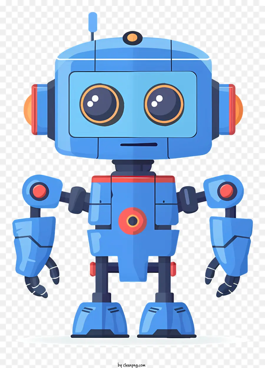 Robot Adjoint，Bleu Robot PNG