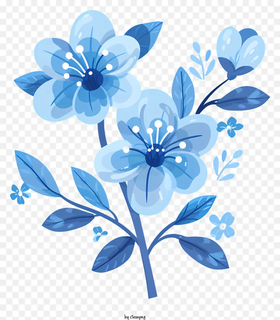 Fleurs Bleues，Fleur Bleue PNG