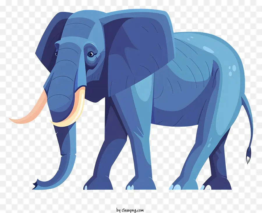 L'éléphant，éléphant Bleu PNG