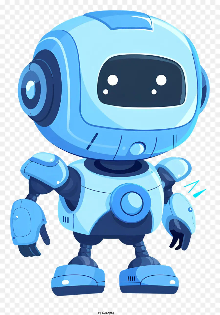 Robot Adjoint，Bleu Robot PNG