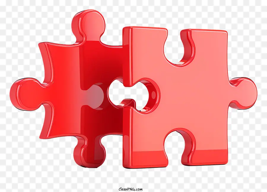 Casse Tête Rouge，Pièces De Puzzle PNG