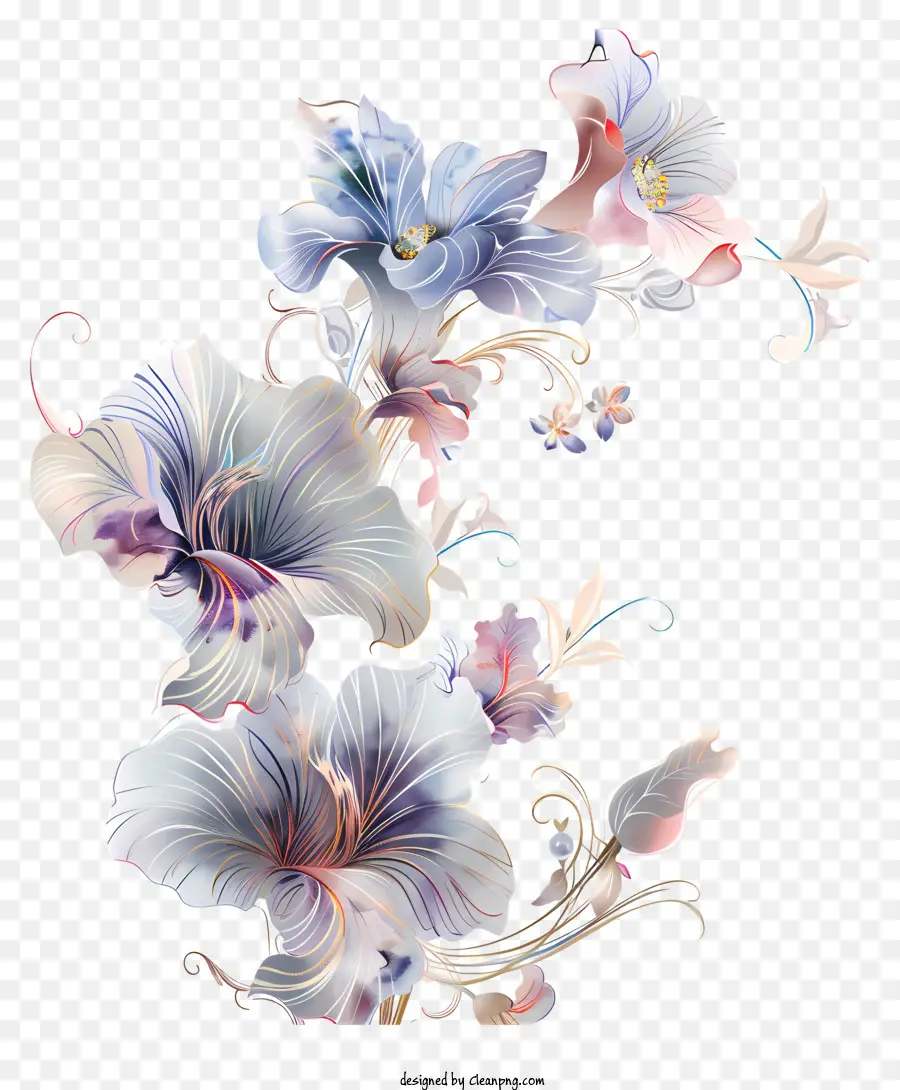 Fleurs，Motif Floral PNG