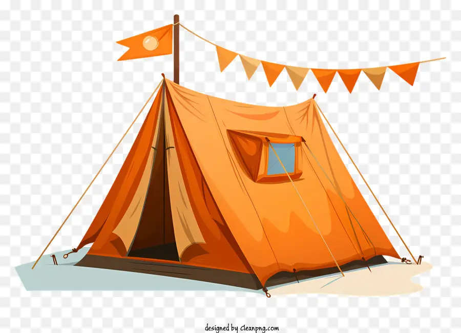 Tente，Tente Orange PNG