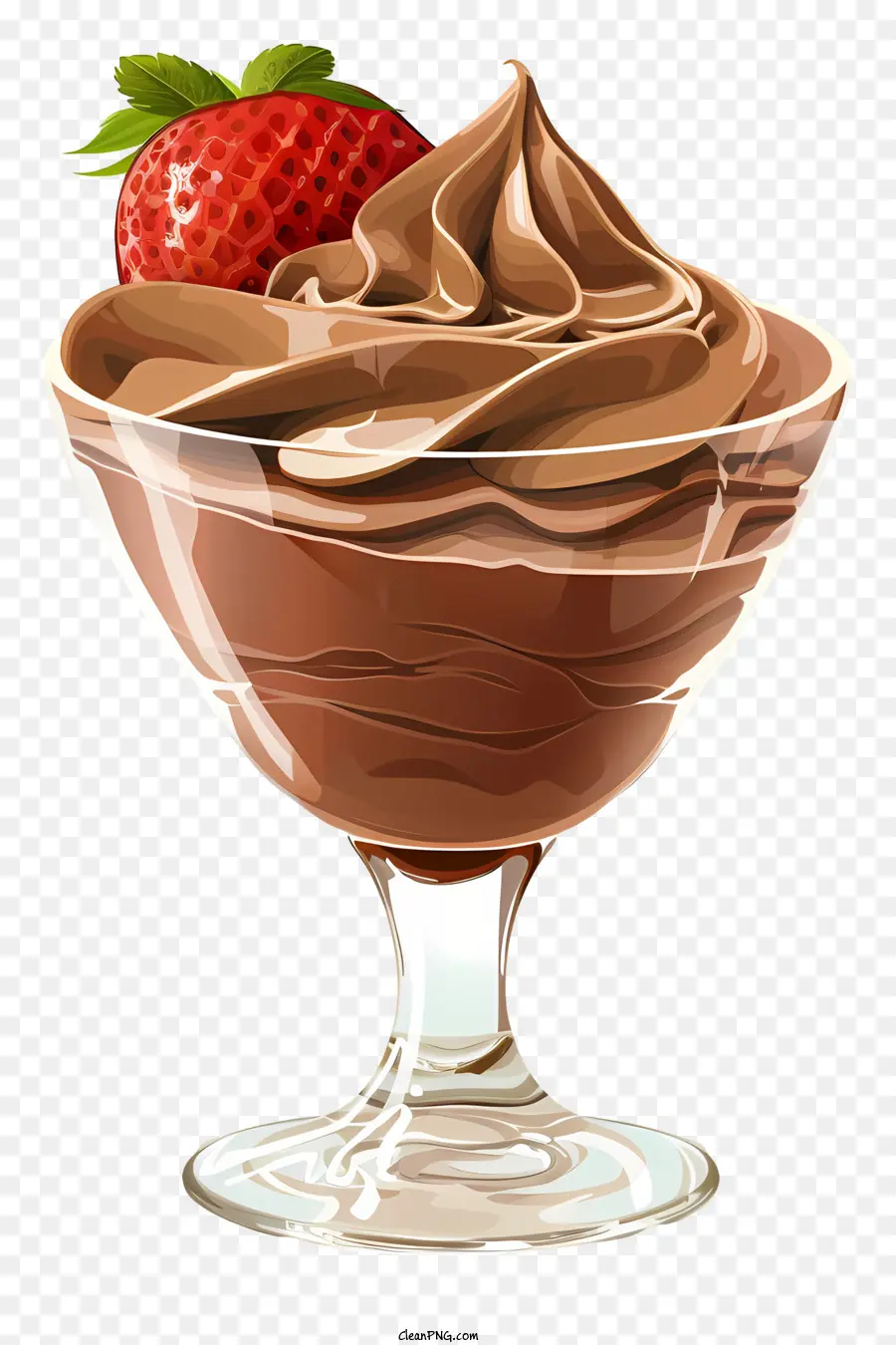 Mousse Au Chocolat，Fraise PNG