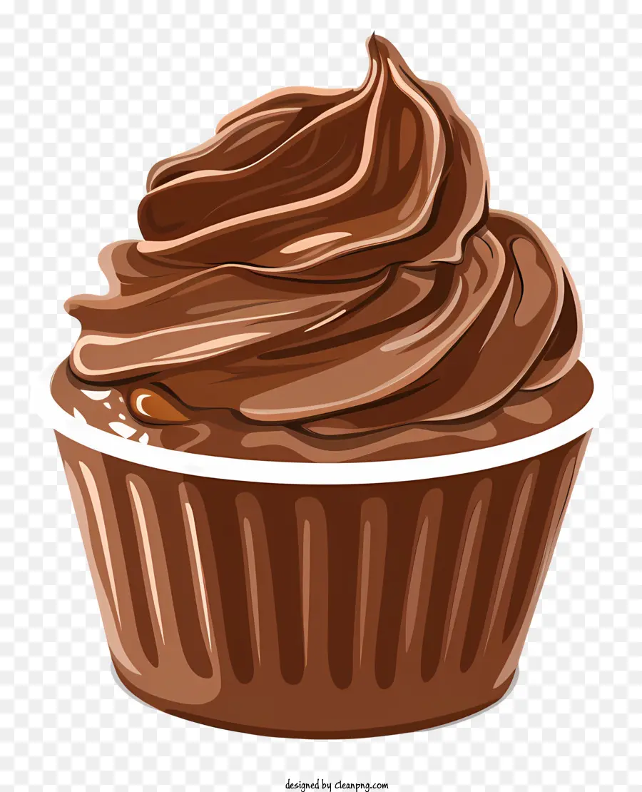 Jour De Mousse Au Chocolat，Cupcake Chocolat PNG