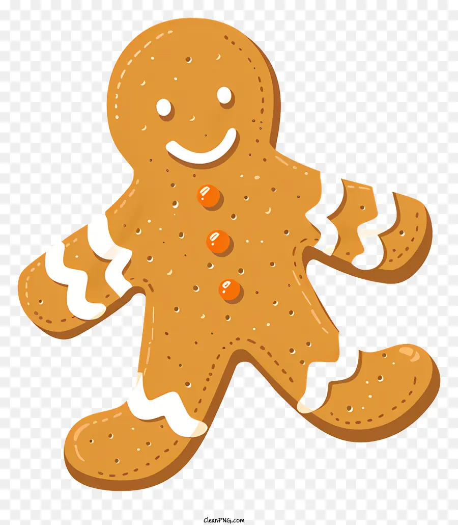 Homme De Pain D'épice，Chocolate Gingerbread Man PNG