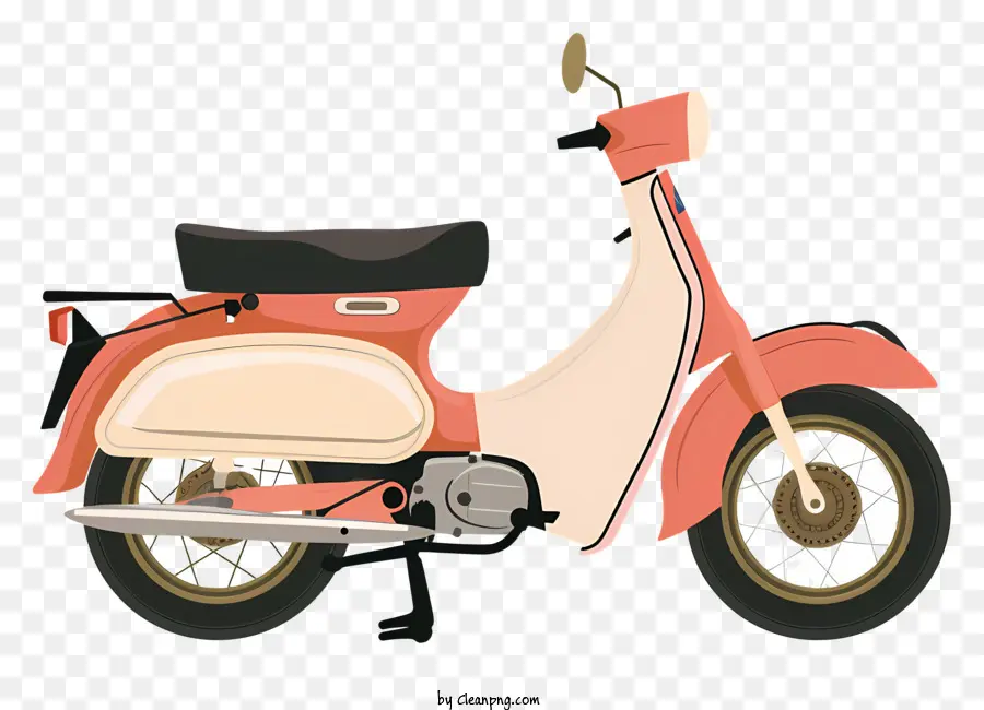 Cyclomoteur Rétro，Scooter PNG