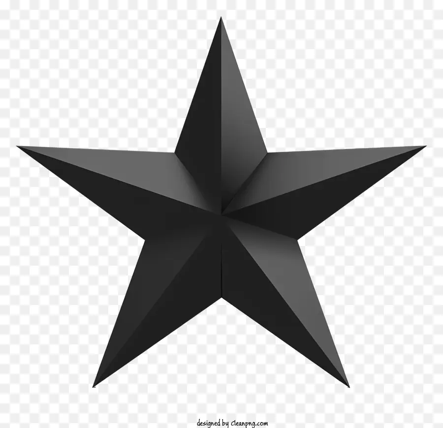 En Forme D'étoile，Étoile Noire PNG