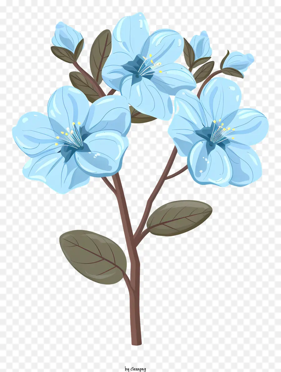 Fleur Bleue，Fleurs Violettes PNG