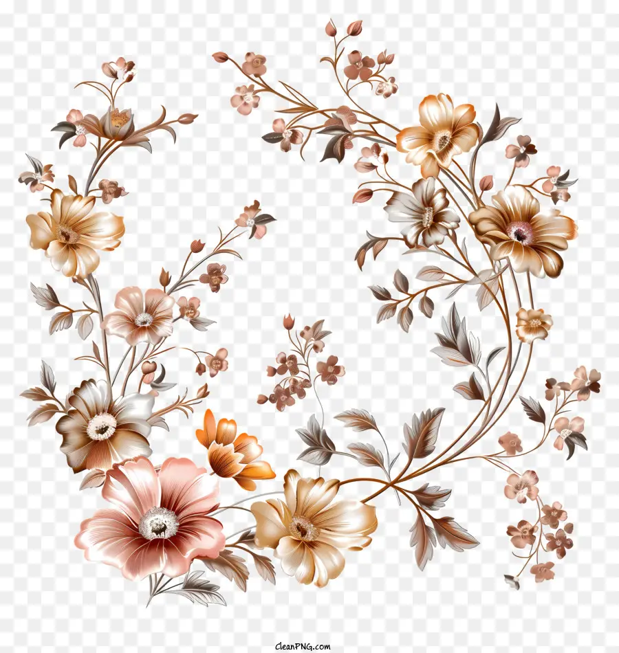 Flores，Couronne De Fleurs PNG