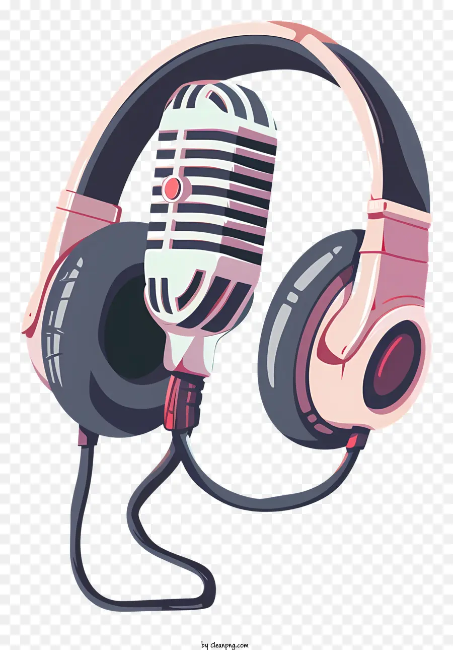 Microphone Avec écouteurs，Casque Et Microphone PNG