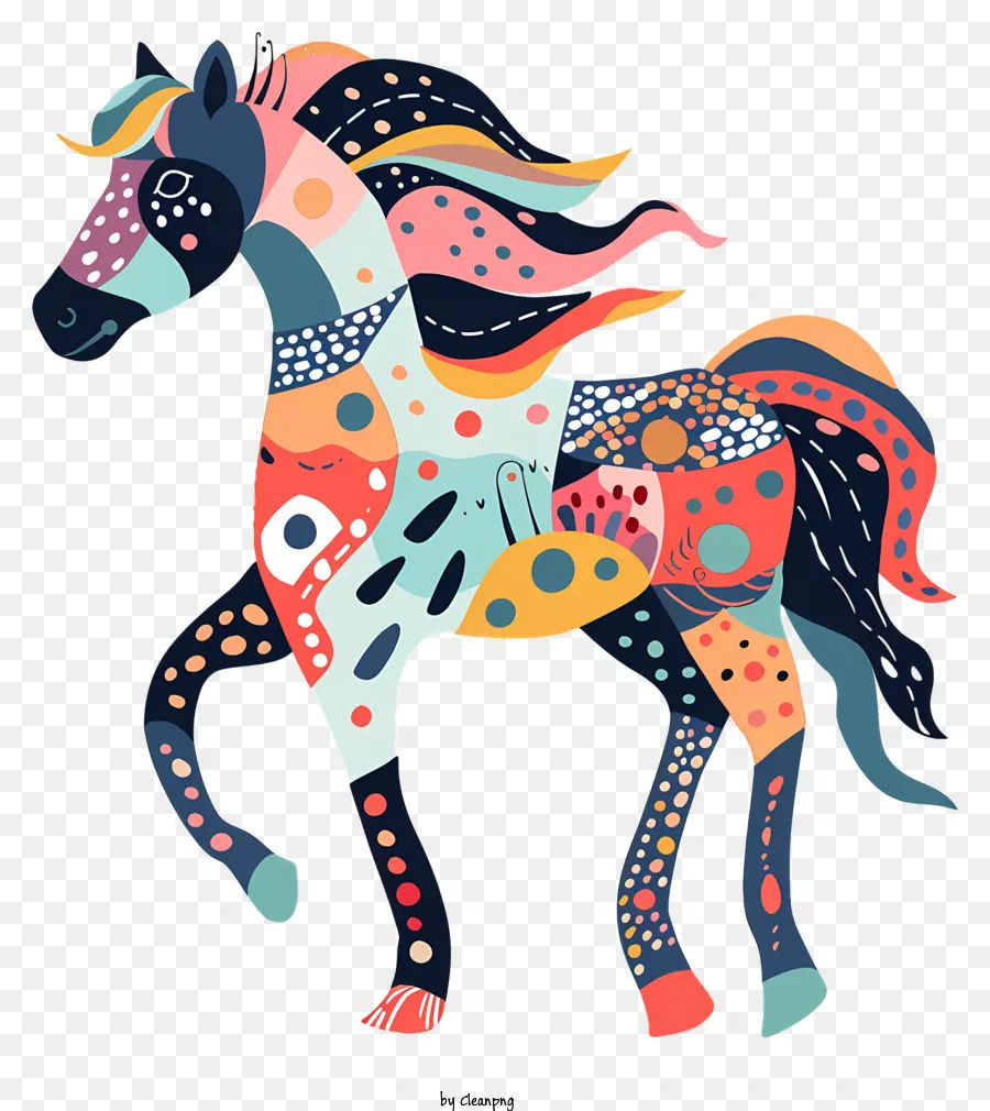 Cheval，Coloré PNG