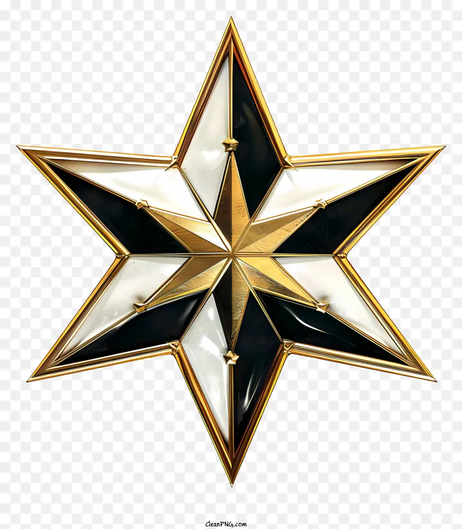 En Forme D'étoile，étoile D'or PNG