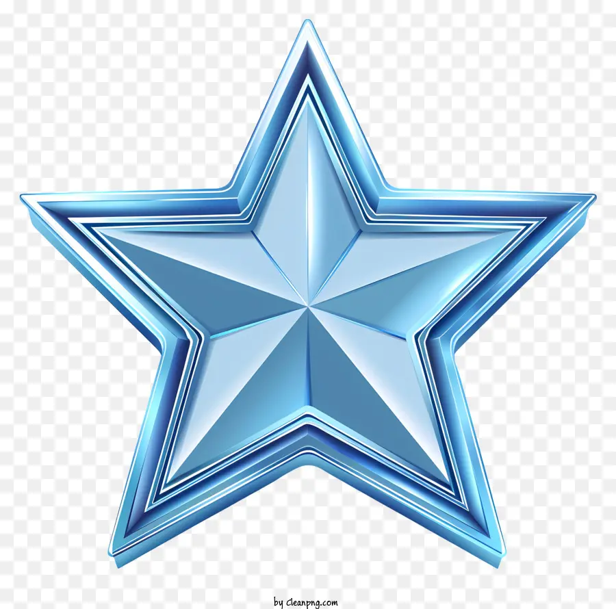En Forme D'étoile，étoile Bleue PNG