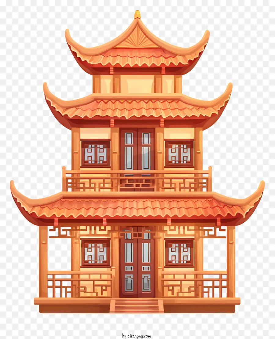 Maison Chinoise En Bois，L'architecture Chinoise PNG
