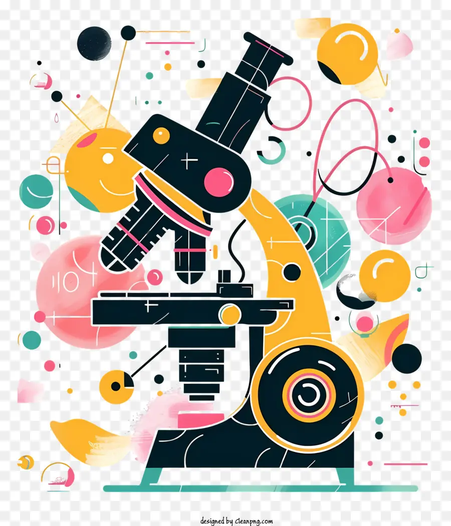 Microscope，œuvres Abstraites Colorées PNG