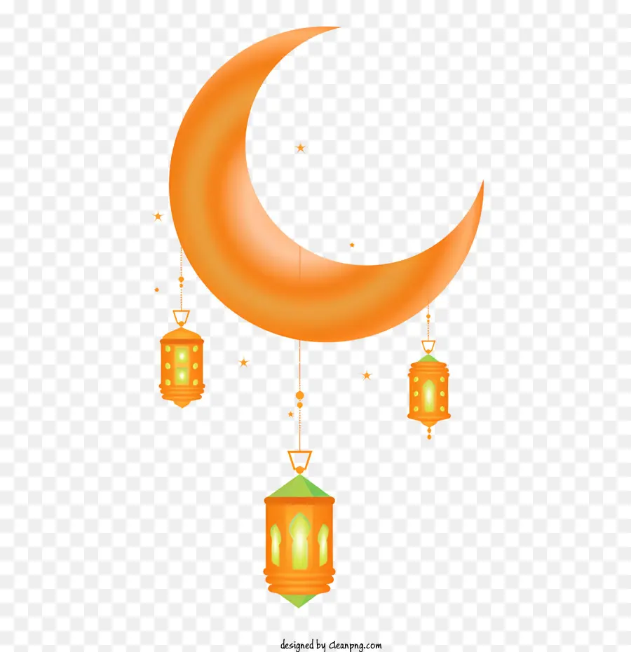 Le Mois De Ramadan，Croissant De Lune PNG