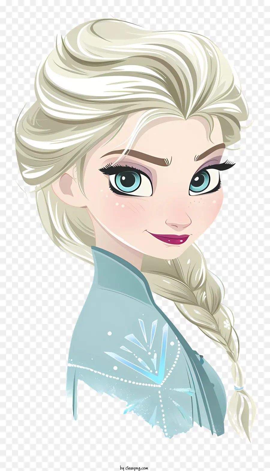 Princesse Elsa Gelée，Les Cheveux Blonds PNG