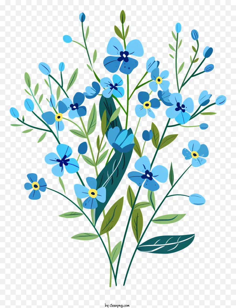 Oublie Moi Non，Forgetmenot PNG