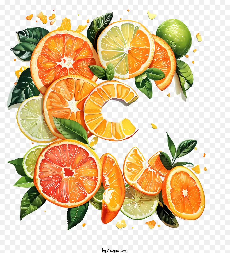 Jour De La Vitamine C，Numéro De Fruits Art PNG