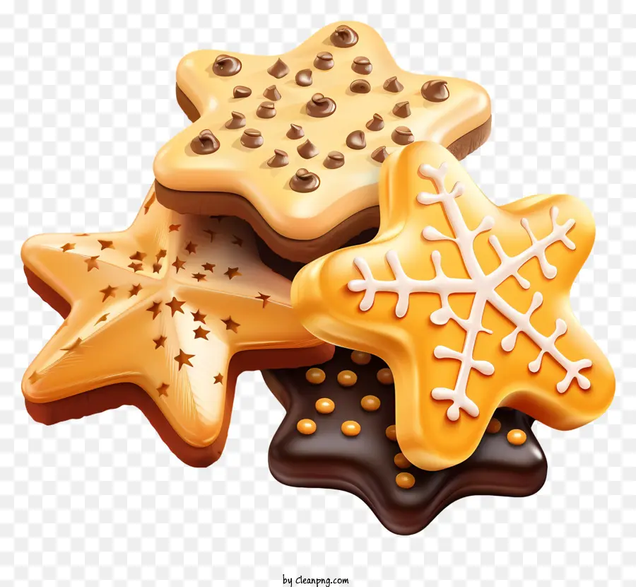 Cookies，Biscuits étoiles PNG