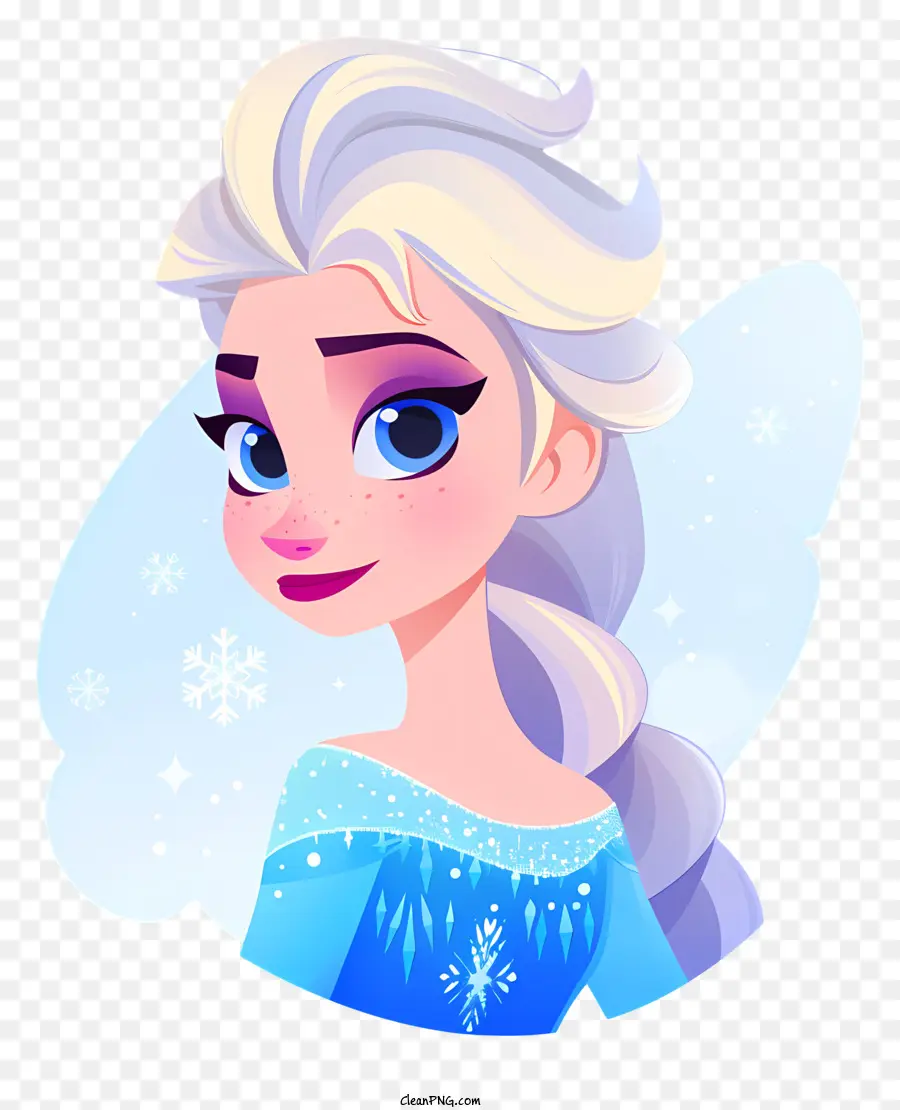 Princesse Elsa Gelée，Personnage De Dessin Animé PNG