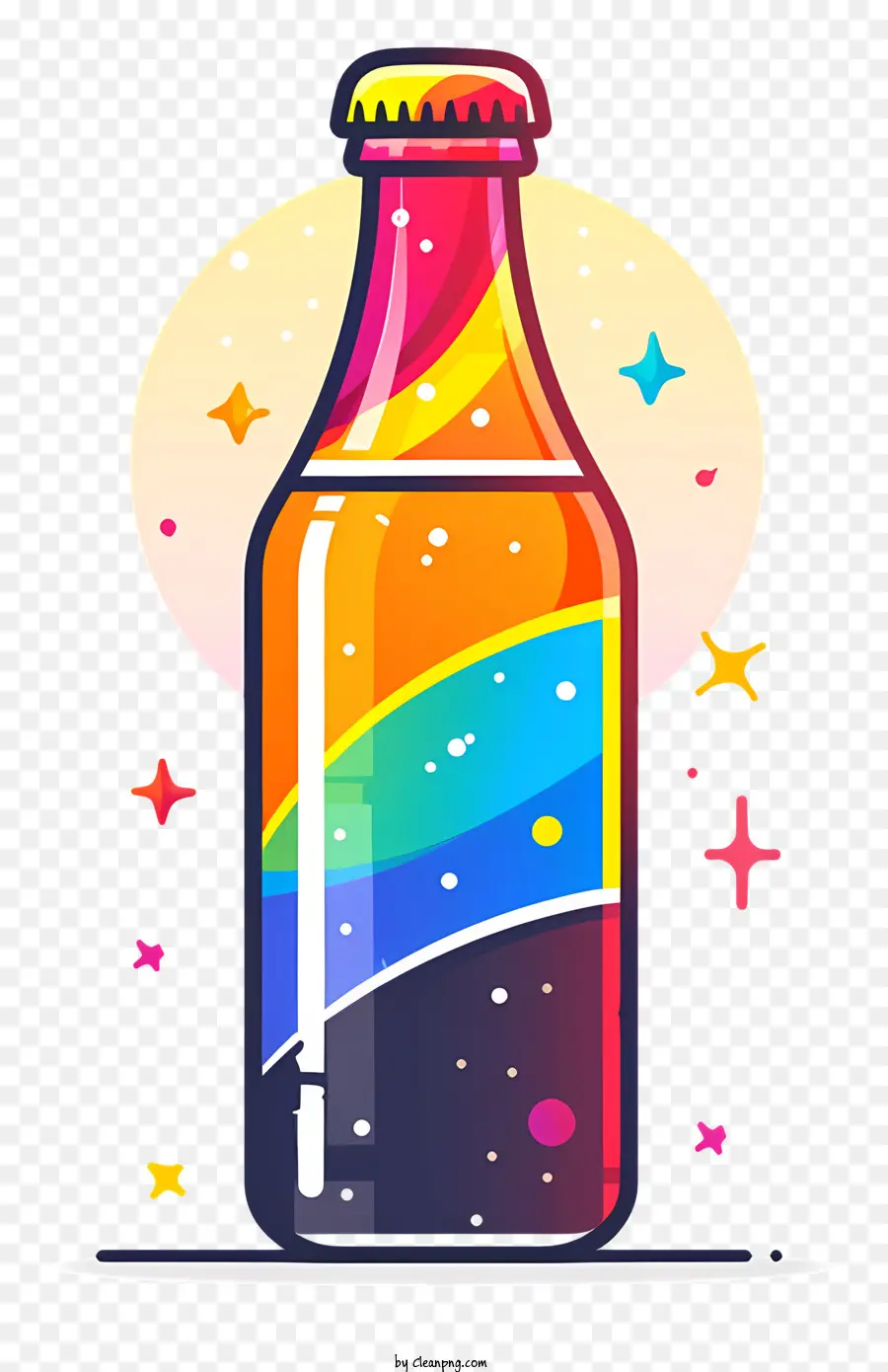 Bouteille Arc En Ciel，La Bière PNG