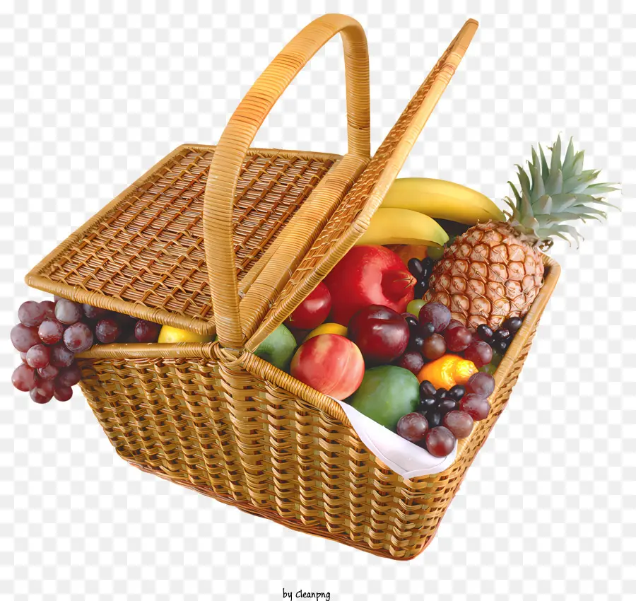 Panier Pique Nique，Corbeille De Fruits PNG