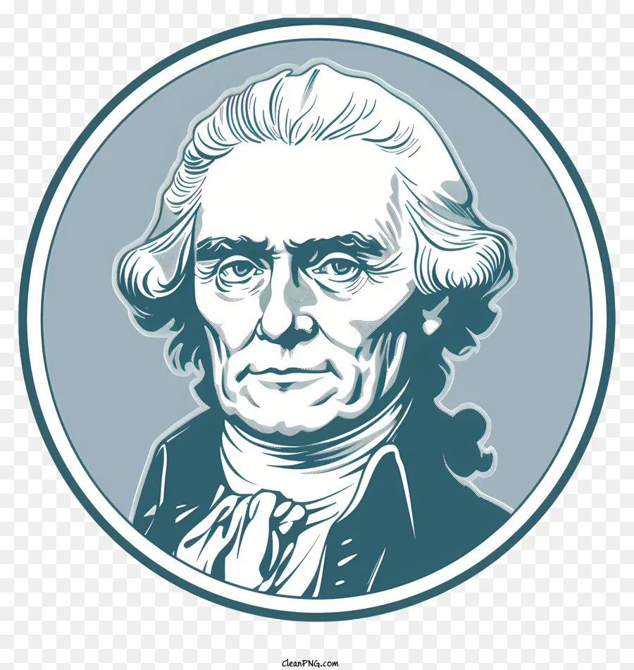 Thomas Jefferson，Les Cheveux Blancs PNG