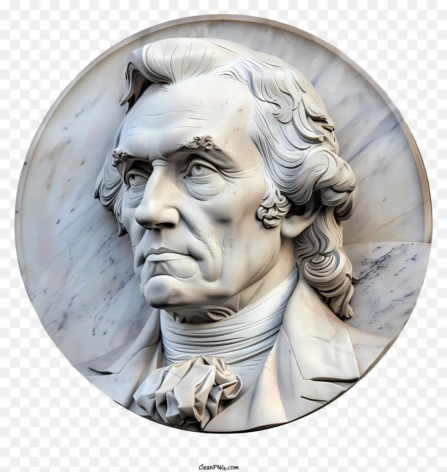 Thomas Jefferson，Buste En Marbre PNG