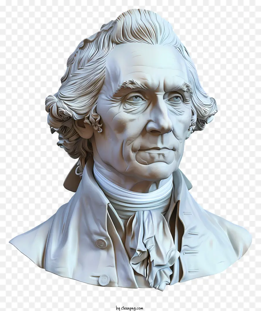 Thomas Jefferson，Rendu 3d PNG