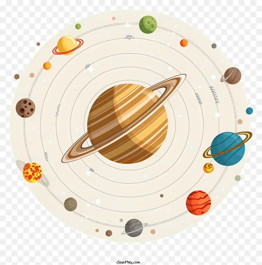 Système Solaire，Planètes PNG