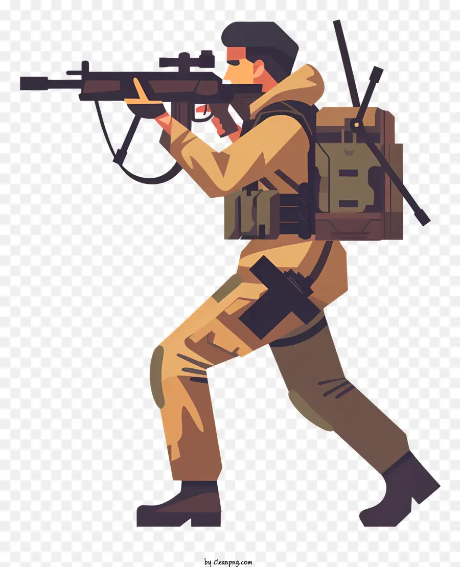 Soldat Tirant Sur Le Pistolet，Soldat PNG