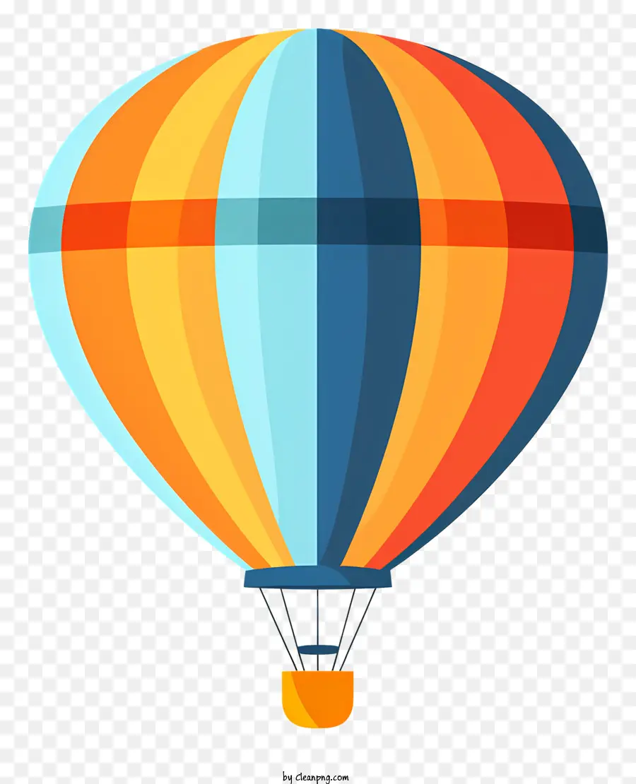 Ballon à Air Chaud，Design Plat PNG