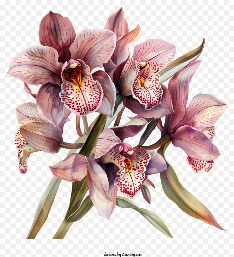 Jour D'orchidée，Bouquet D'orchidées PNG