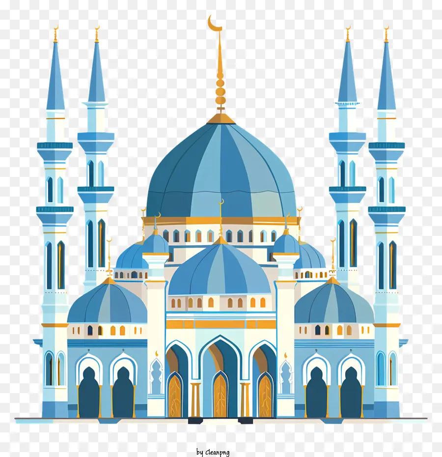 Mosquée，Dôme Bleu PNG