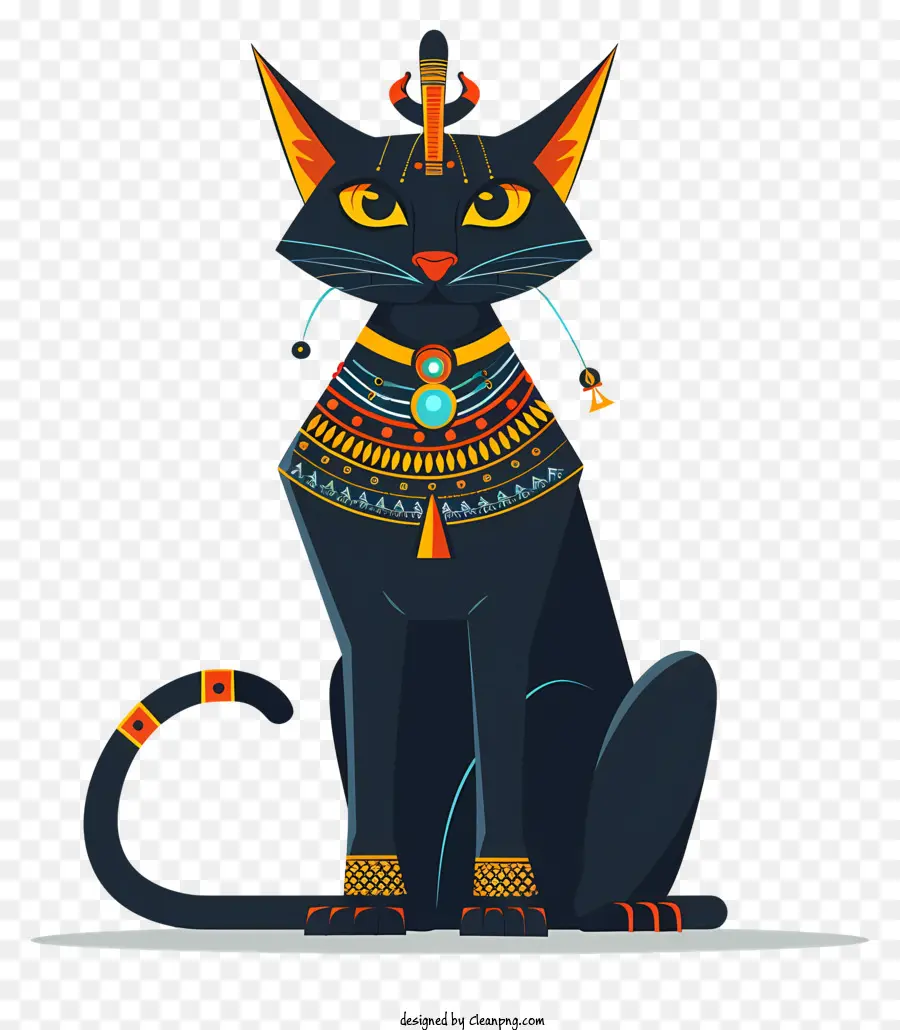 Bastet En Égypte，Chat Noir PNG