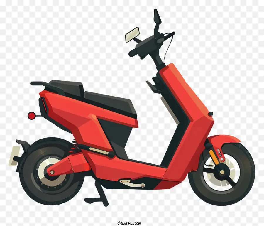 Scooter électrique Rouge，Scooter PNG