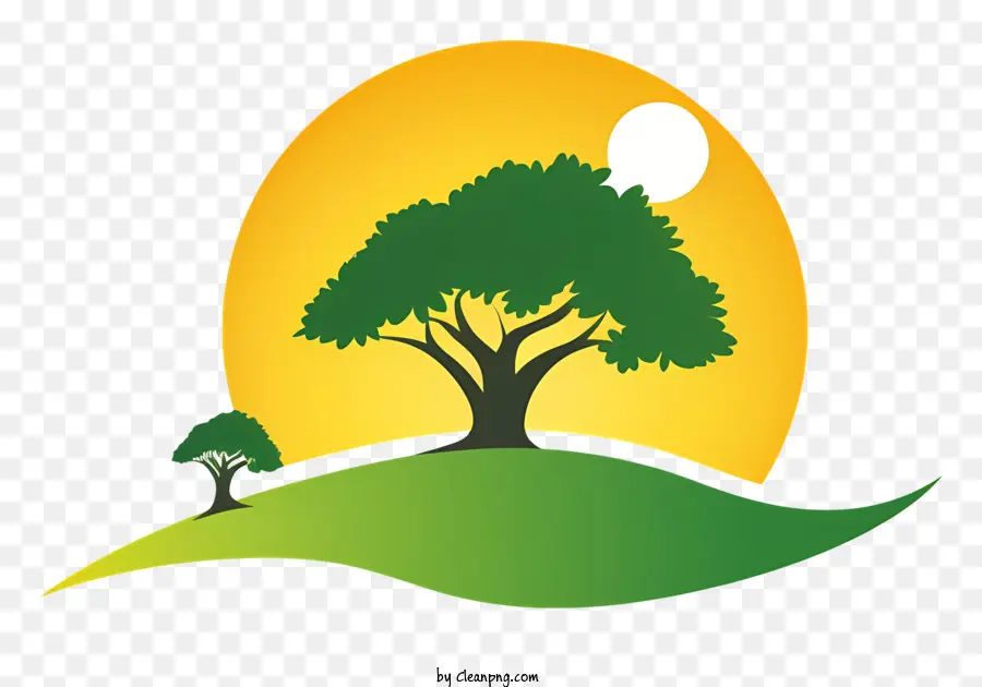 La Journée De L'arbre，Colline Verte PNG