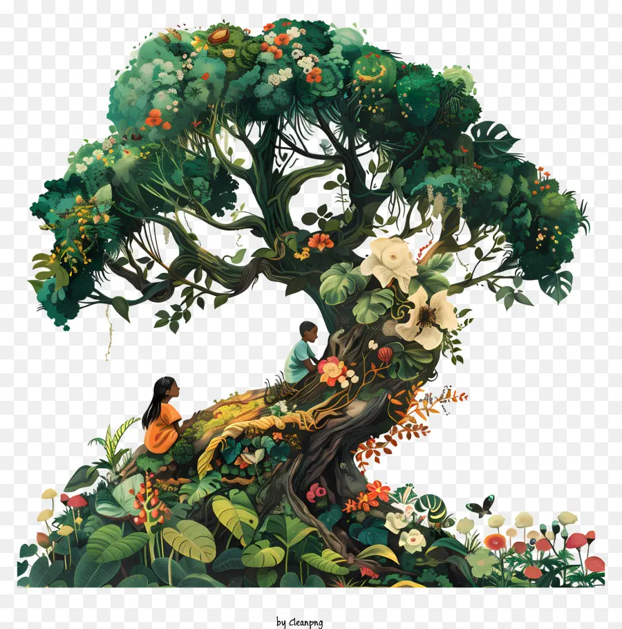 La Journée De L'arbre，Arbre Illustration PNG