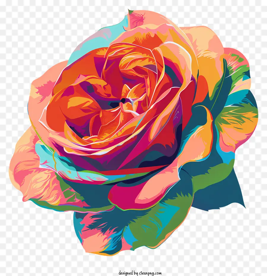 Rose，Rose Colorée PNG