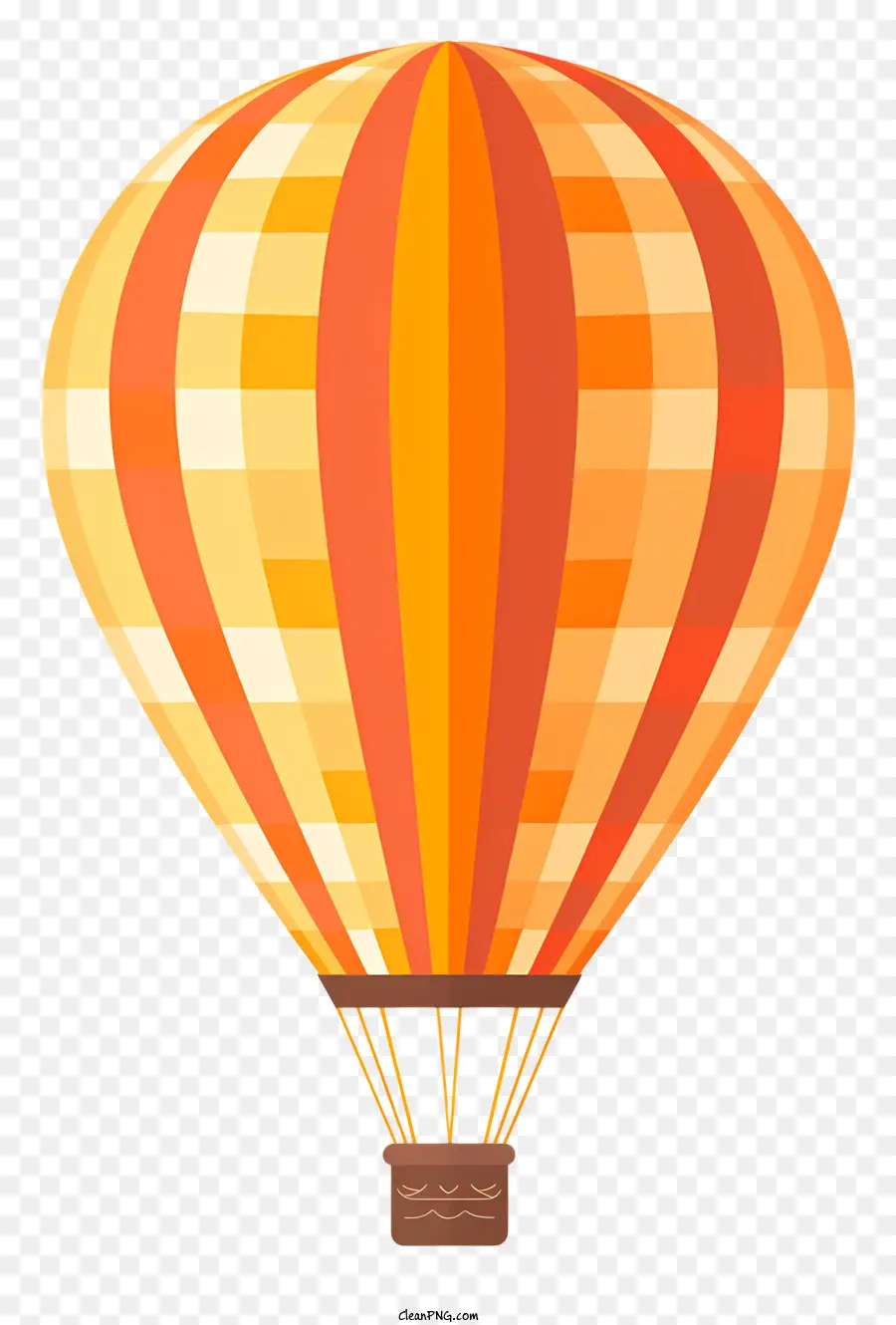 Ballon à Air Chaud，Orange PNG