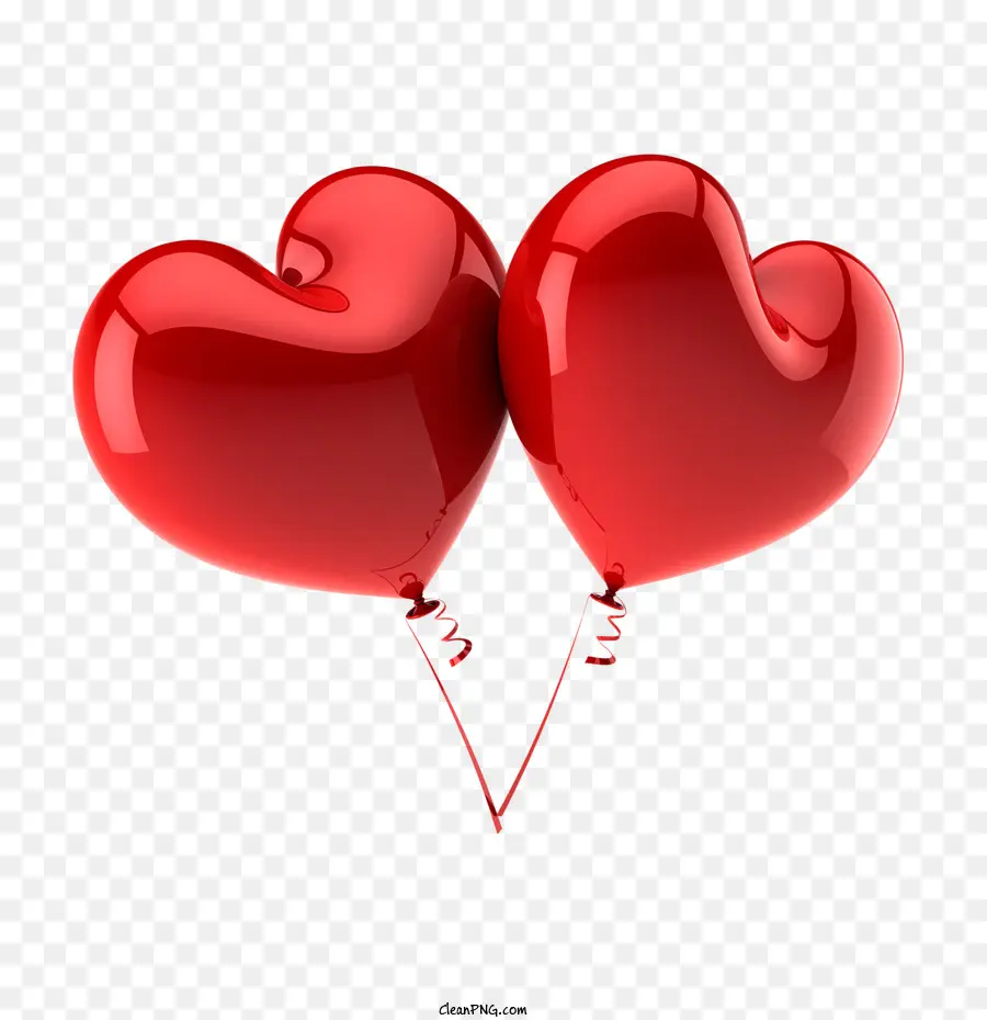 Coeur，Les Ballons Rouges PNG