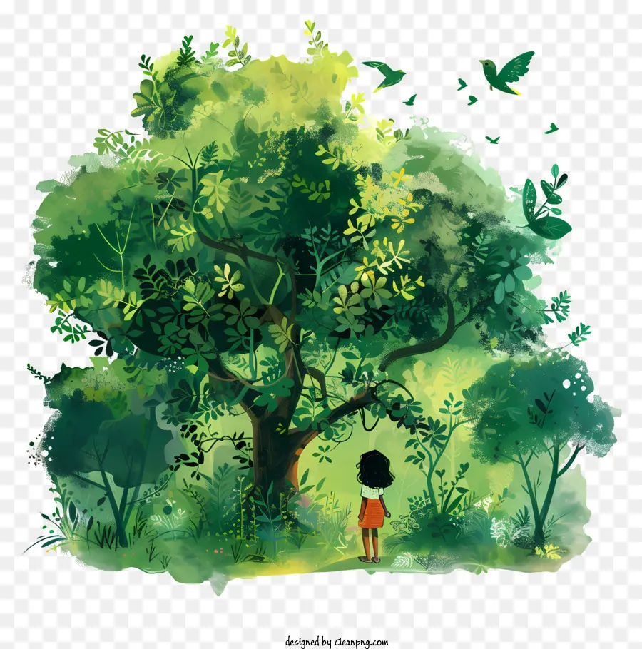 La Journée De L'arbre，La Forêt PNG