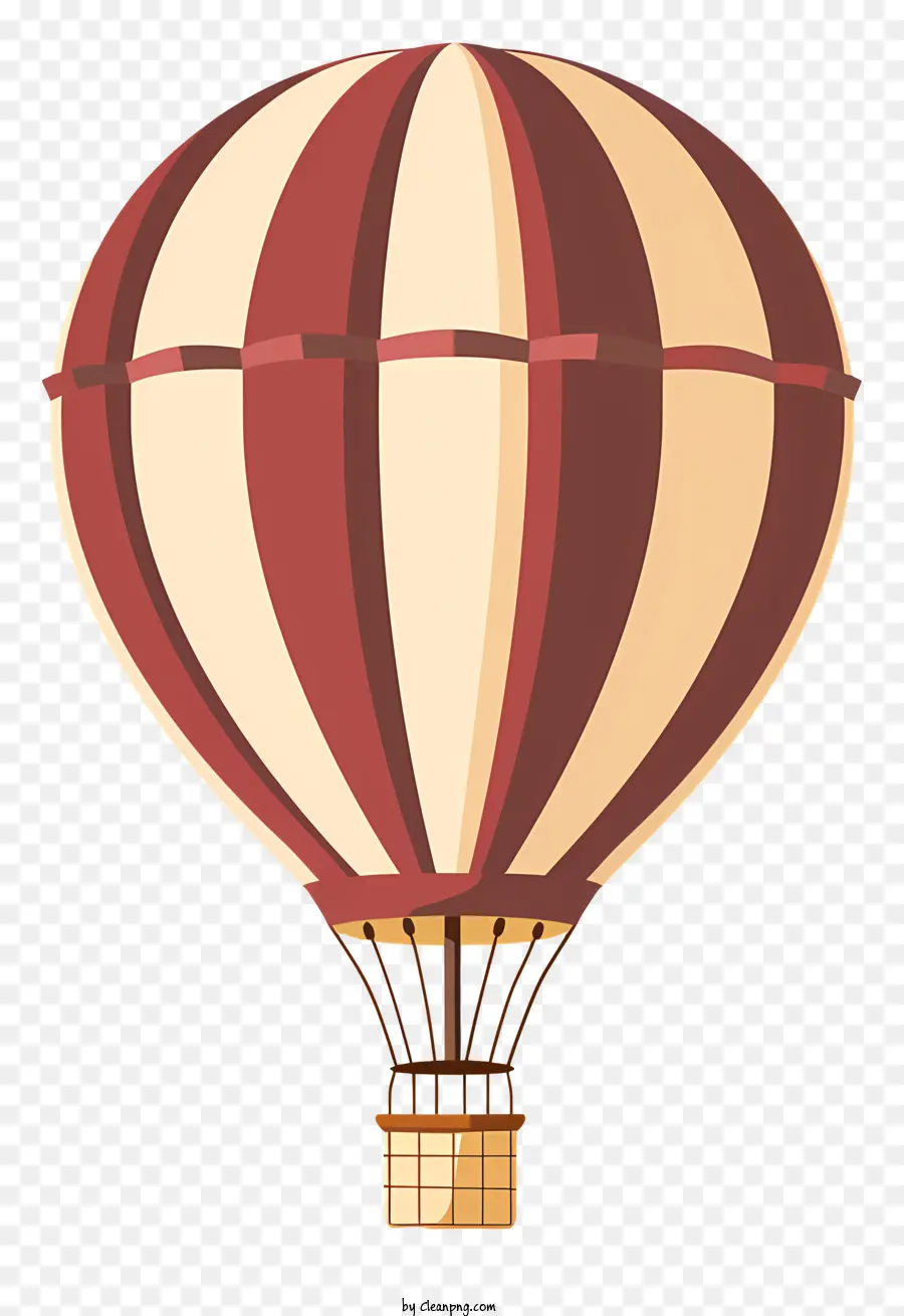 Ballon à Air Chaud，Motif Rayé PNG